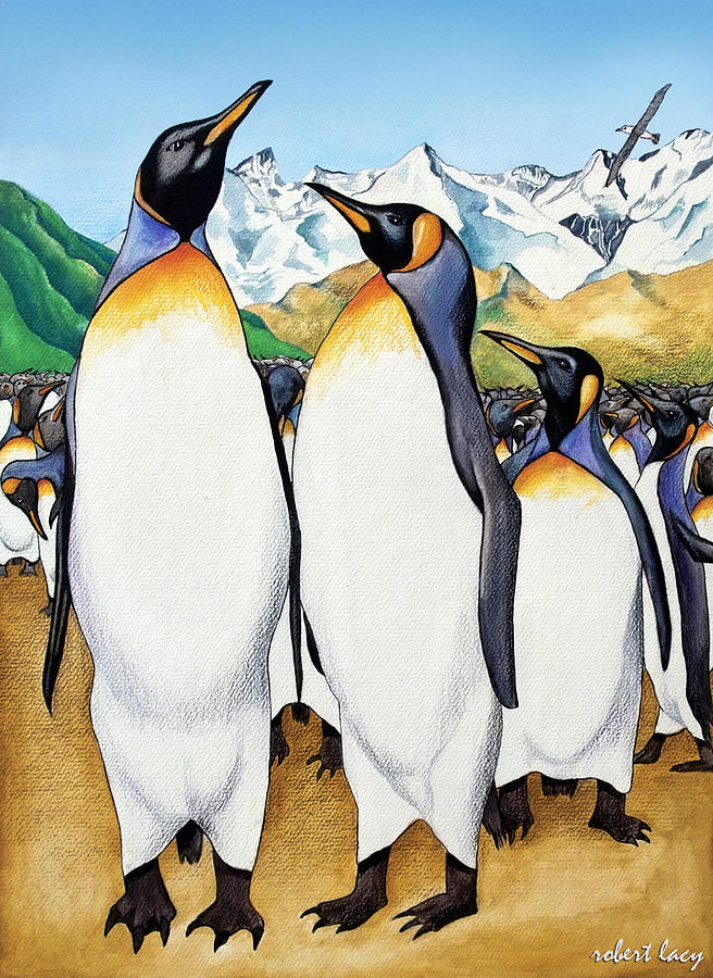 656x900 Emperor Penguin Paintings Fine Art America - Emperor Penguin Painting
