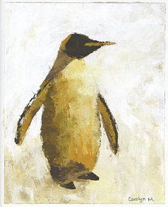 243x300 Emperor Penguins Paintings - Emperor Penguin Painting
