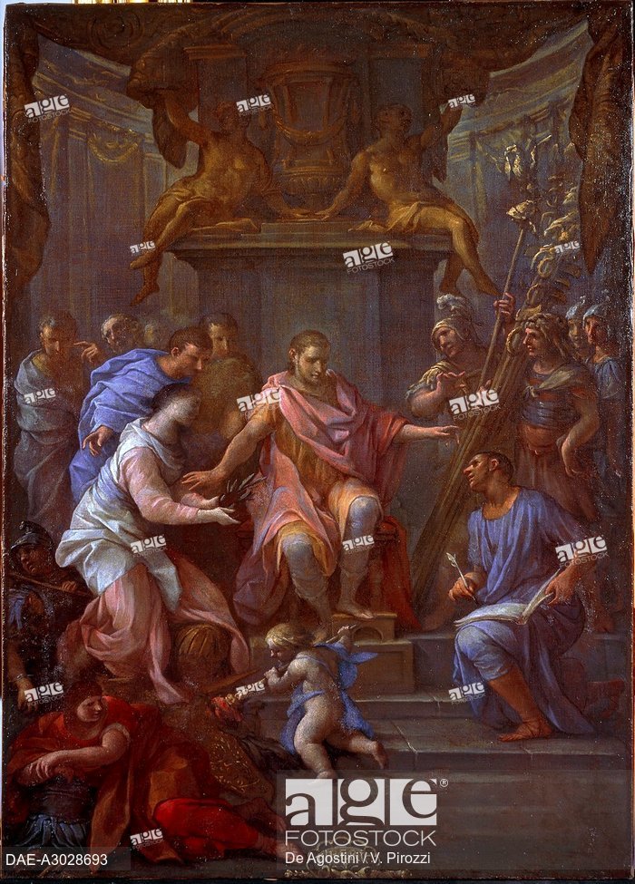 700x975 Saint Veronica Healing Tiberius With Her Veil, Series Of Paintings - Emperor Tiberius Painting