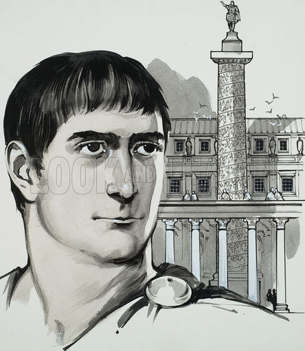 444x512 Historical Articles And Illustrations Blog Archive Trajan'S - Emperor Trajan Painting