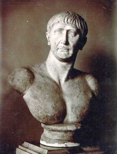 400x527 Trajan Market, Forum Bridge, Column - Emperor Trajan Painting