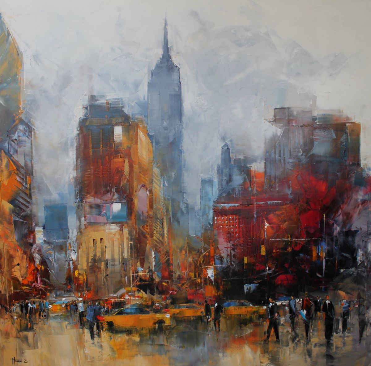 1200x1186 Empire State Building (Benoit Havard) - Empire State Building Painting