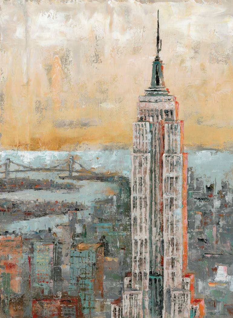 770x1050 Saatchi Art Empire State Building Painting By Marieelaine Cusson - Empire State Building Painting
