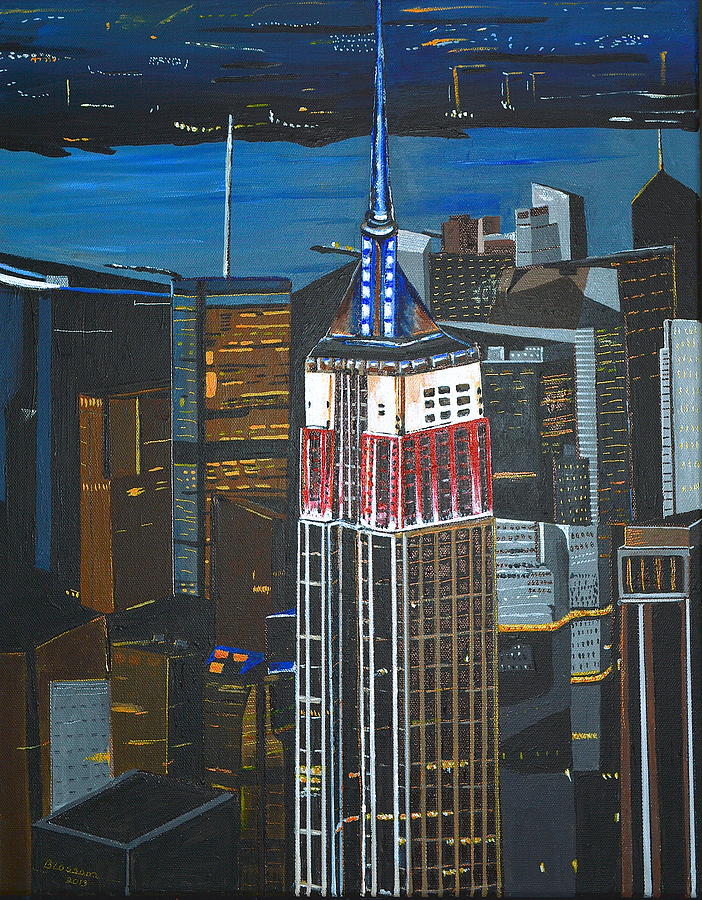 702x900 Empire State Painting By Donna Blossom - Empire State Painting