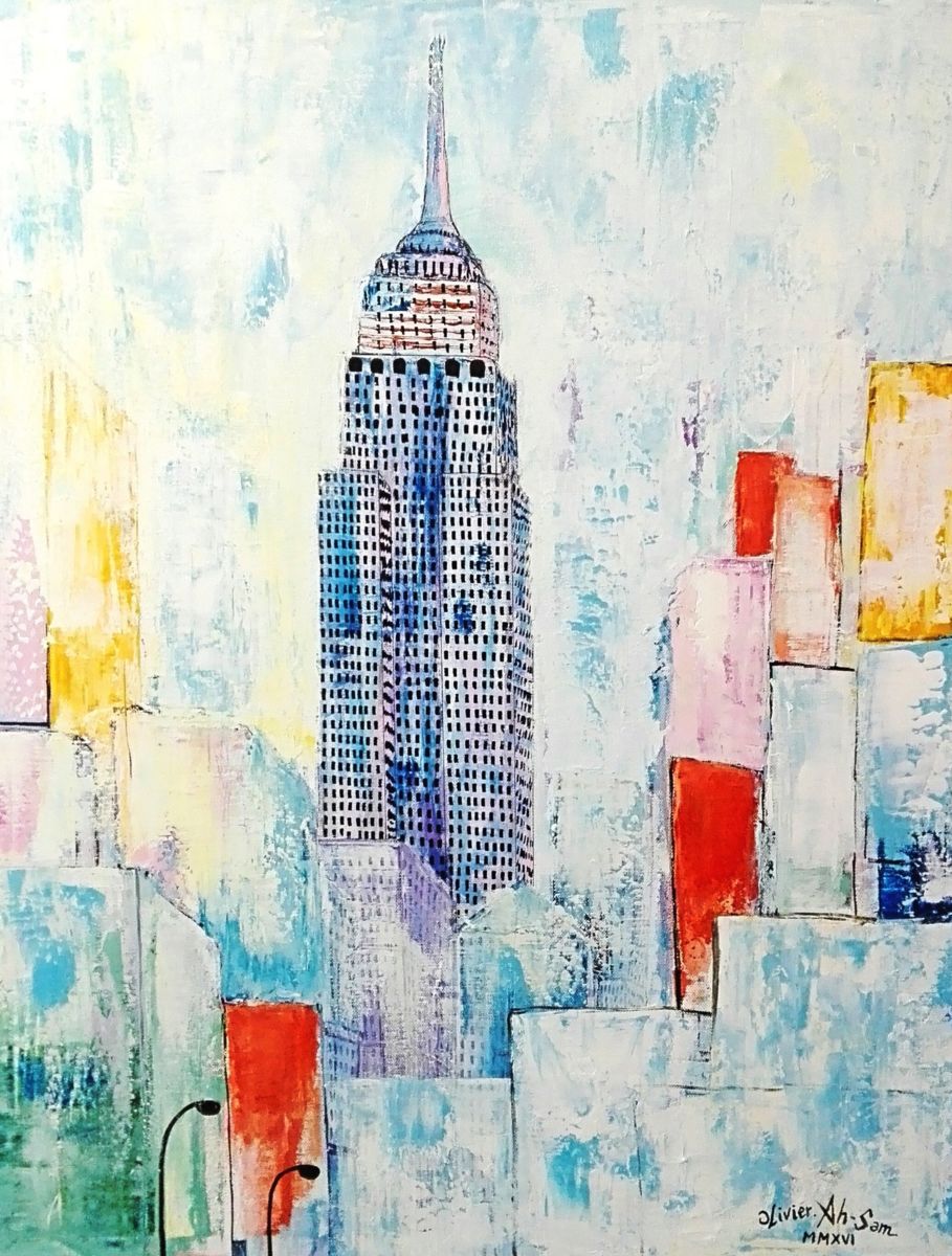 909x1200 Empire State (Olivier Ah Sam) - Empire State Painting