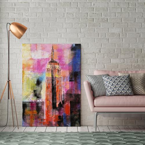 500x500 Paintings - Empire State Painting