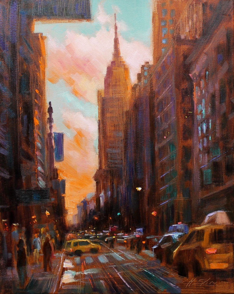 816x1024 Stormy Day Approaching Empire State Building - Empire State Painting