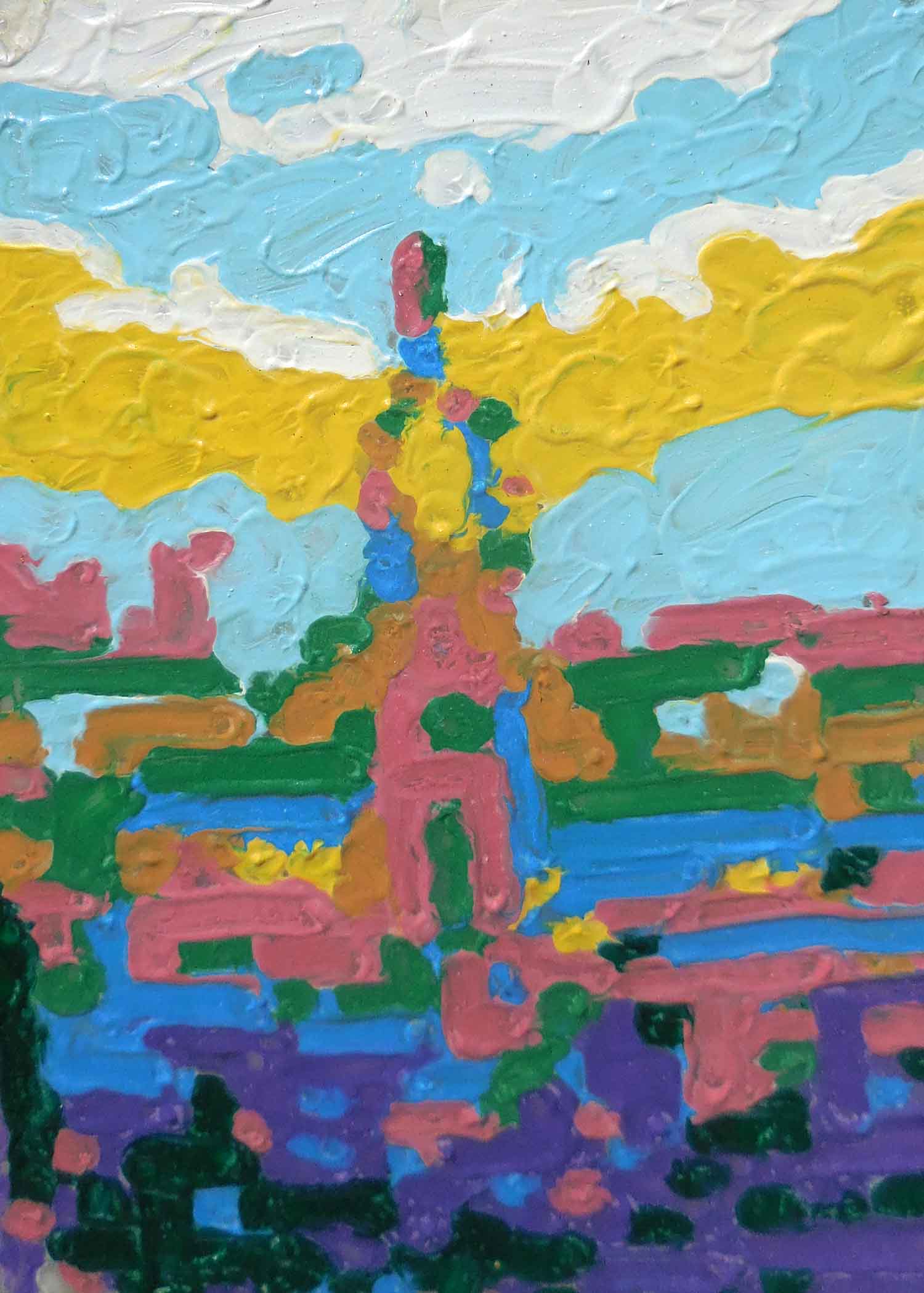 1500x2100 Empire State Building Ii New York New York Impressionism Oil - Empire State Painting