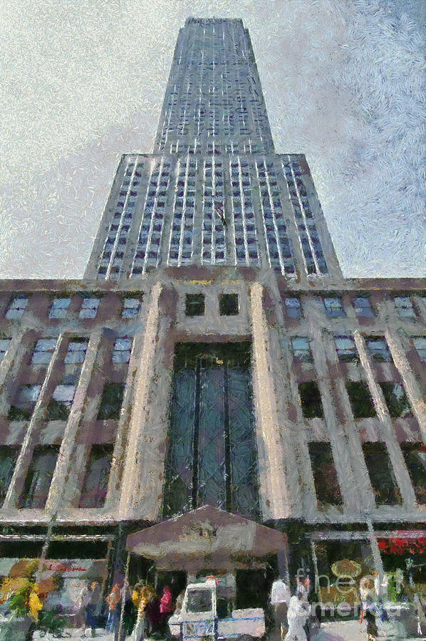 598x900 Empire State Building Painting By George Atsametakis - Empire State Painting