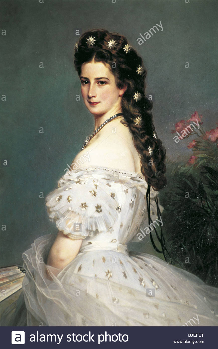 869x1390 Painting Of Empress Elisabeth (Sissi), Vienna, Austria Stock Photo - Empress Painting