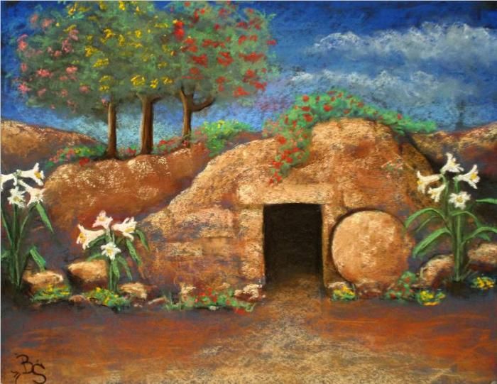 700x541 Paintings Empty Tomb - Empty Tomb Painting