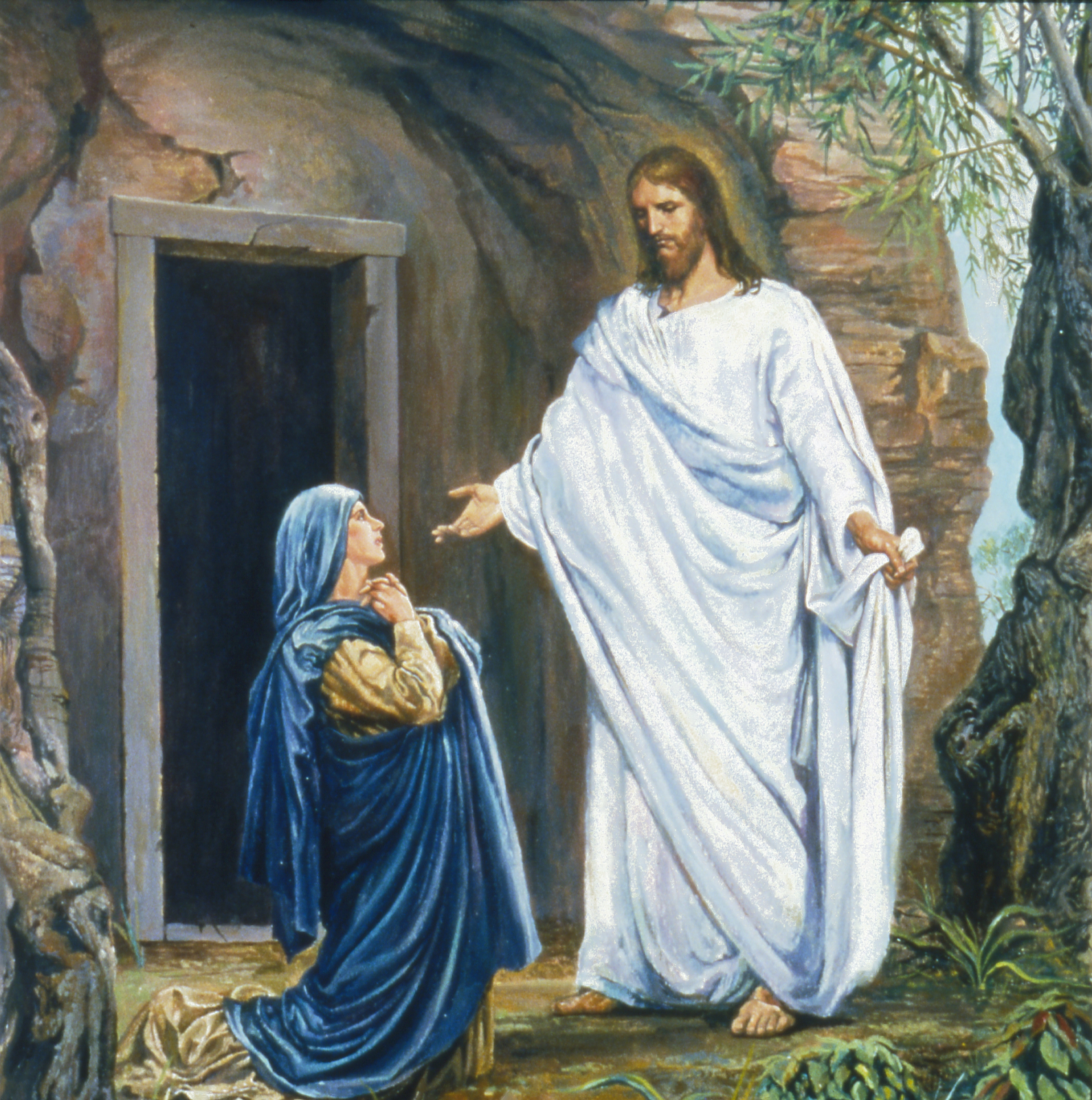 1589x1600 Christ - Empty Tomb Painting