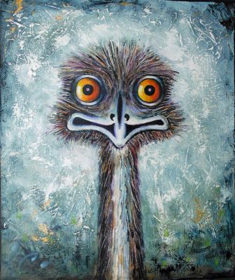 336x400 Paintings - Emu Painting