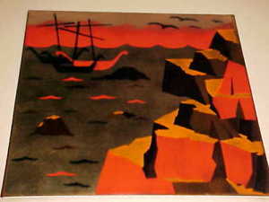 300x225 Judith Daner Enamel Copper Painting Modern Midcentury Seascape - Enamel On Copper Painting