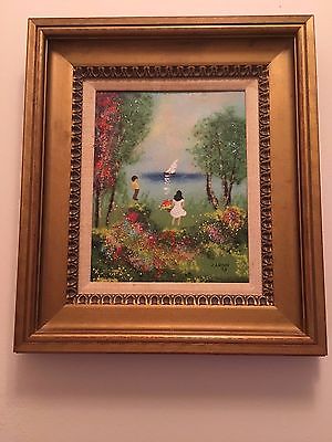 300x400 Vintage Louis Cardin Enamel On Copper Paintings - Enamel On Copper Painting