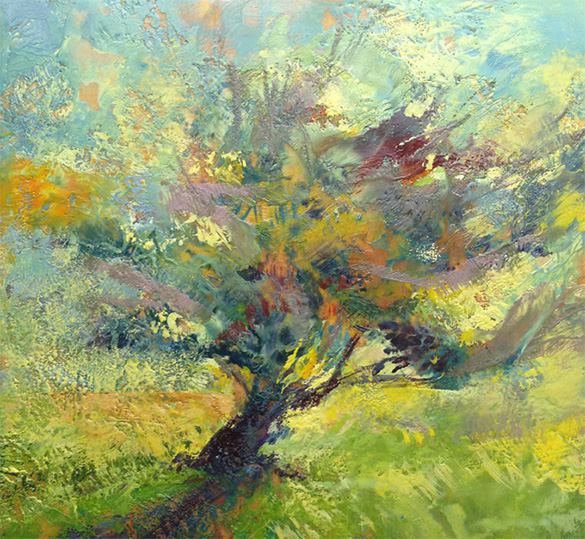 585x539 Encaustic Painting - Encaustic Painting