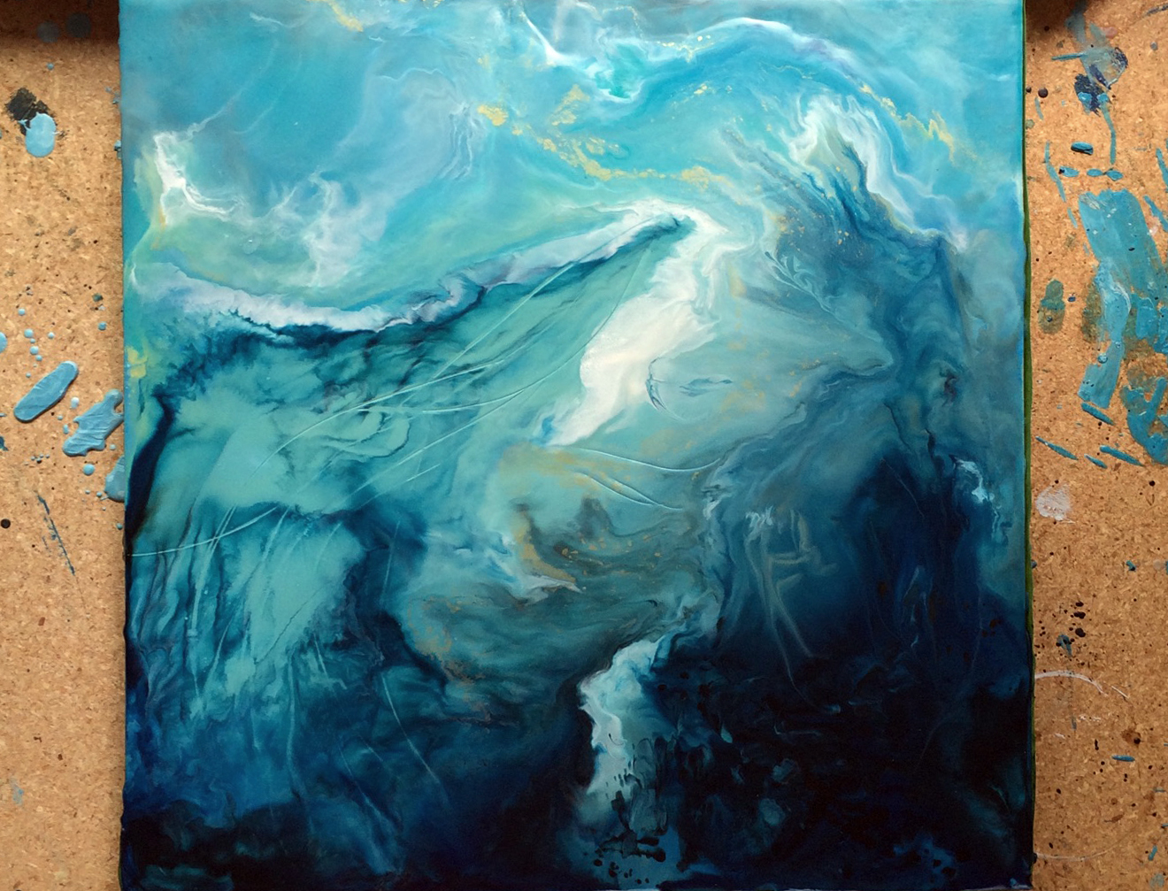 1320x1007 New Encaustic Paintings In The Works By Fine Artist Sara Richardson - Encaustic Painting