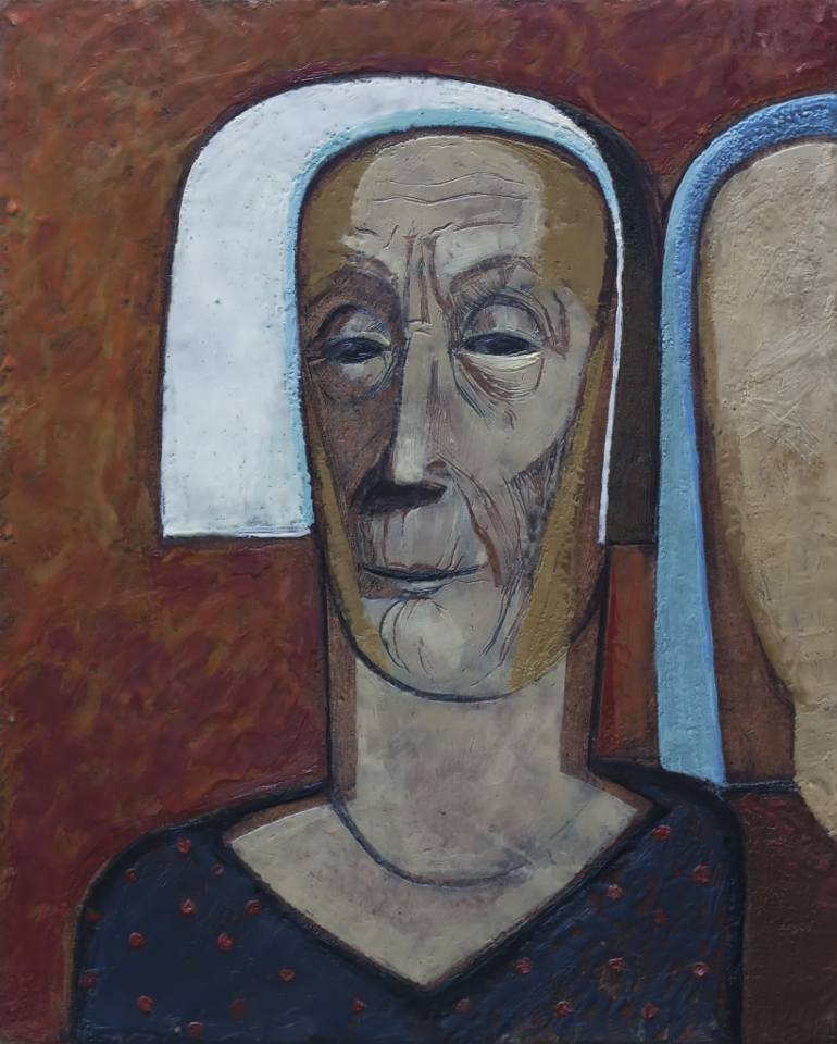 770x960 Saatchi Art Encaustic. The Portrait Of A Woman. Original - Encaustic Painting