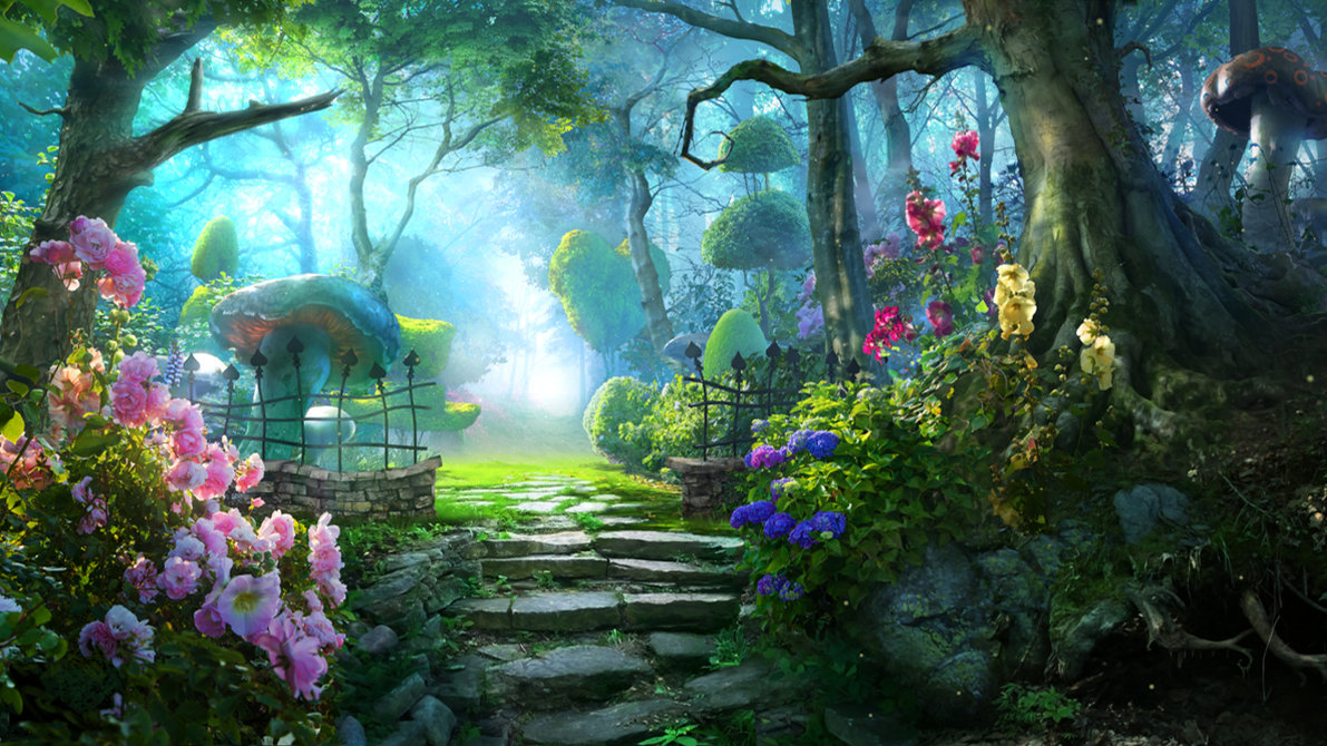 Enchanted Forest Painting At Explore Collection Of