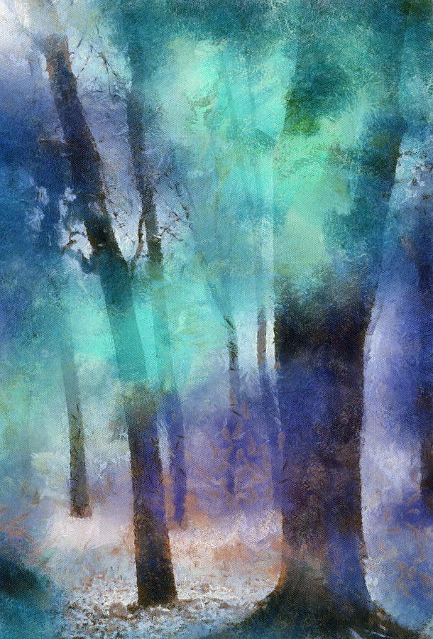 610x900 Enchanted Forest. Painting With Light Photograph By Jenny Rainbow - Enchanted Forest Painting