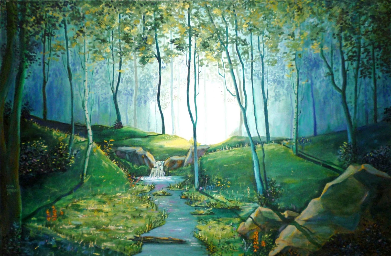 1600x1048 Enchanting Forest Painting - Enchanted Forest Painting