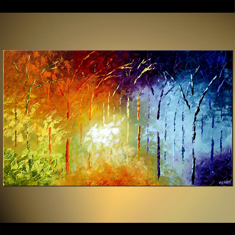 750x750 Painting - Enchanted Forest Painting