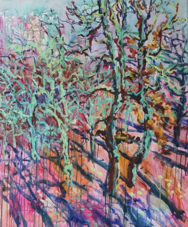 375x453 Saatchi Art Enchanted Forest 5 Painting By Katia Weyher - Enchanted Forest Painting