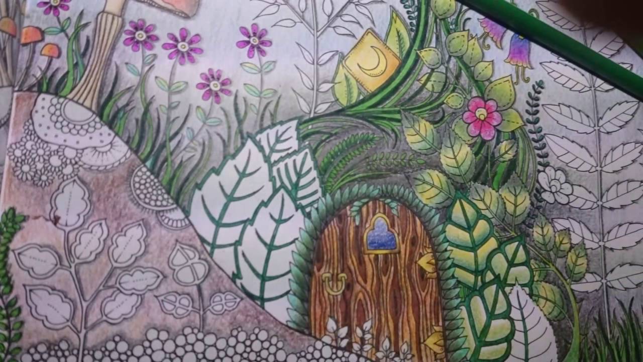 1280x720 Johanna Basford Enchanted Forest Forest Painting - Enchanted Forest Painting