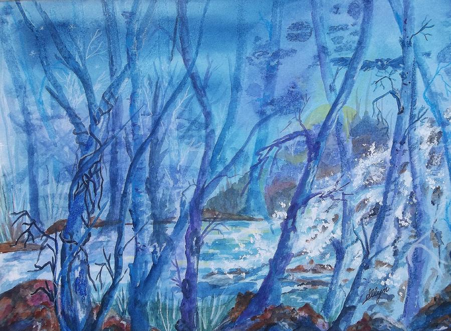 900x660 Enchanted Forest Painting By Ellen Levinson - Enchanted Forest Painting