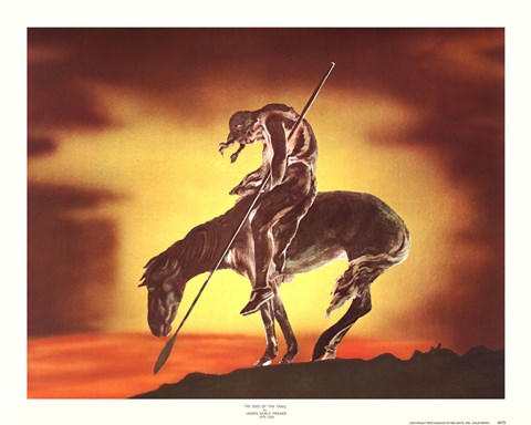 480x384 End Of The Trail Fine Art Print By James Earle Fraser - End Of The Trail Original Painting