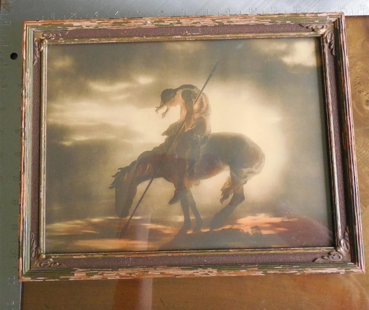 720x604 Iconic End Of Trail Print By John Drescher Circa 1920s In Original - End Of The Trail Original Painting