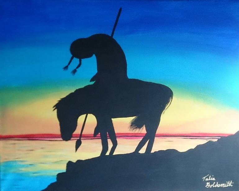 770x616 Saatchi Art End Of The Trail Painting By Talia Goldsmith - End Of The Trail Painting