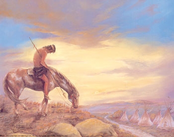 350x276 Art - End Of The Trail Painting