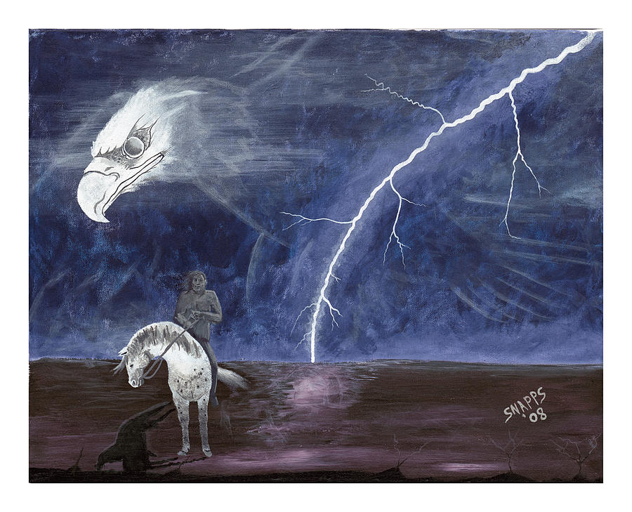 900x729 End Of The Trail Painting By Derek Snapps Keenatch - End Of The Trail Painting