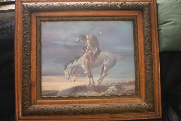 600x400 End Of The Trail Painting By Michael J. Meketi Antique Appraisal - End Of The Trail Painting