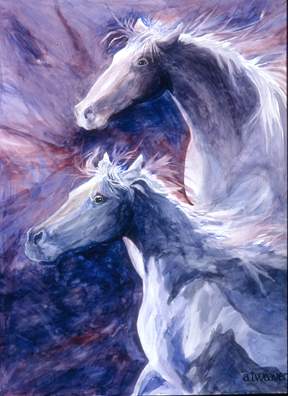 288x396 Gallery Of Horse Prints - End Of The Trail Painting Original