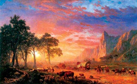 550x339 Oregon Trail Historical Trail, United States - End Of The Trail Painting Original