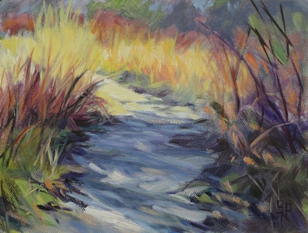 444x336 Original Oil Paintings By Artist Suzanne Poursine Massion - End Of The Trail Painting Original