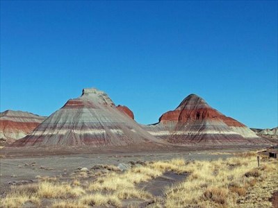 400x300 Painted Desert Back Country Hiking Trail, Arizona - End Of The Trail Painting Original
