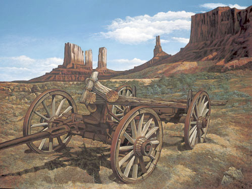 499x376 End Of The Trail - End Of The Trail Painting Original