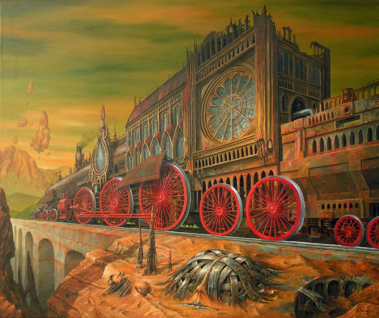 1280x1076 On The Way To The End Of The World - End Of The World Painting