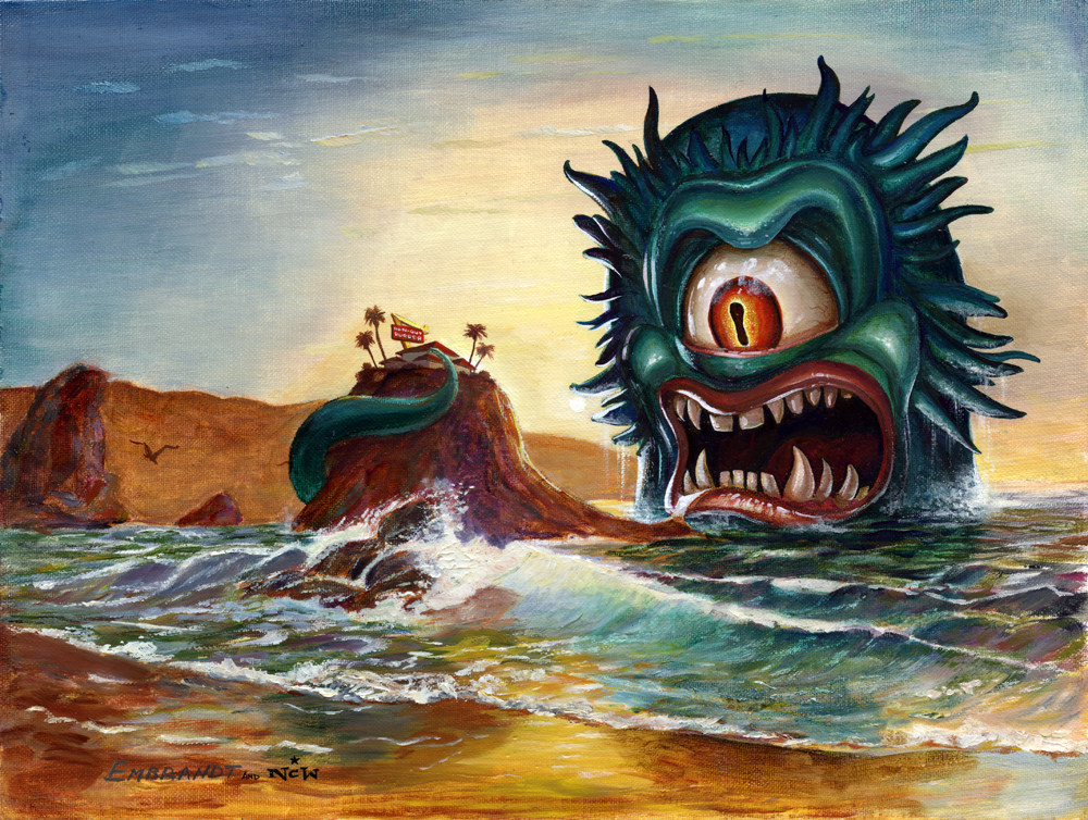 1000x754 Release The Kraken! - End Of The World Painting