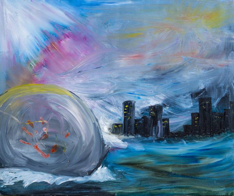770x646 Saatchi Art End Of The World Painting By Zlatka Fakircheva - End Of The World Painting