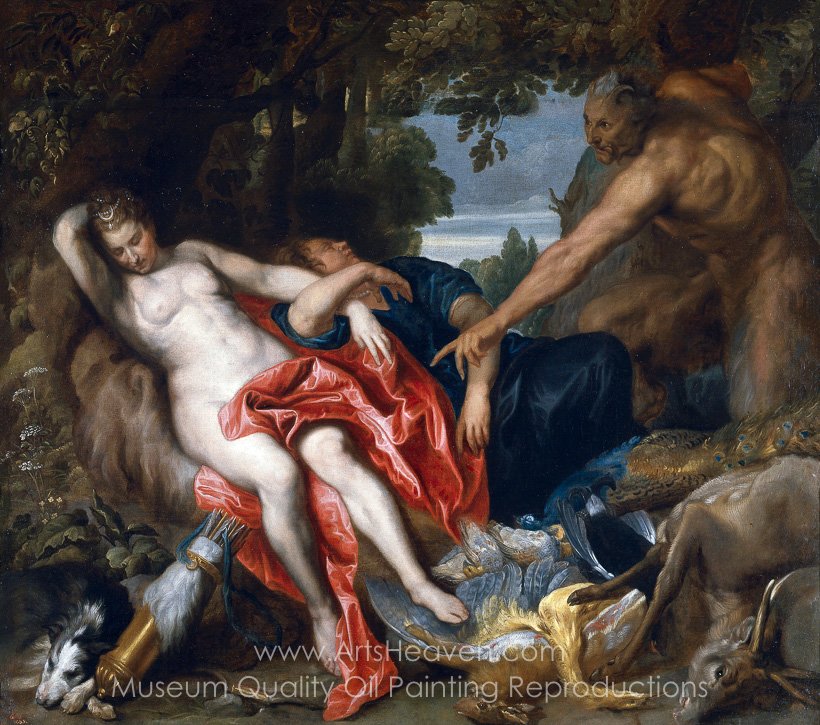 820x725 Reproduction Painting Sir Anthony Van Dyck Diana And Endymion - Endymion Painting