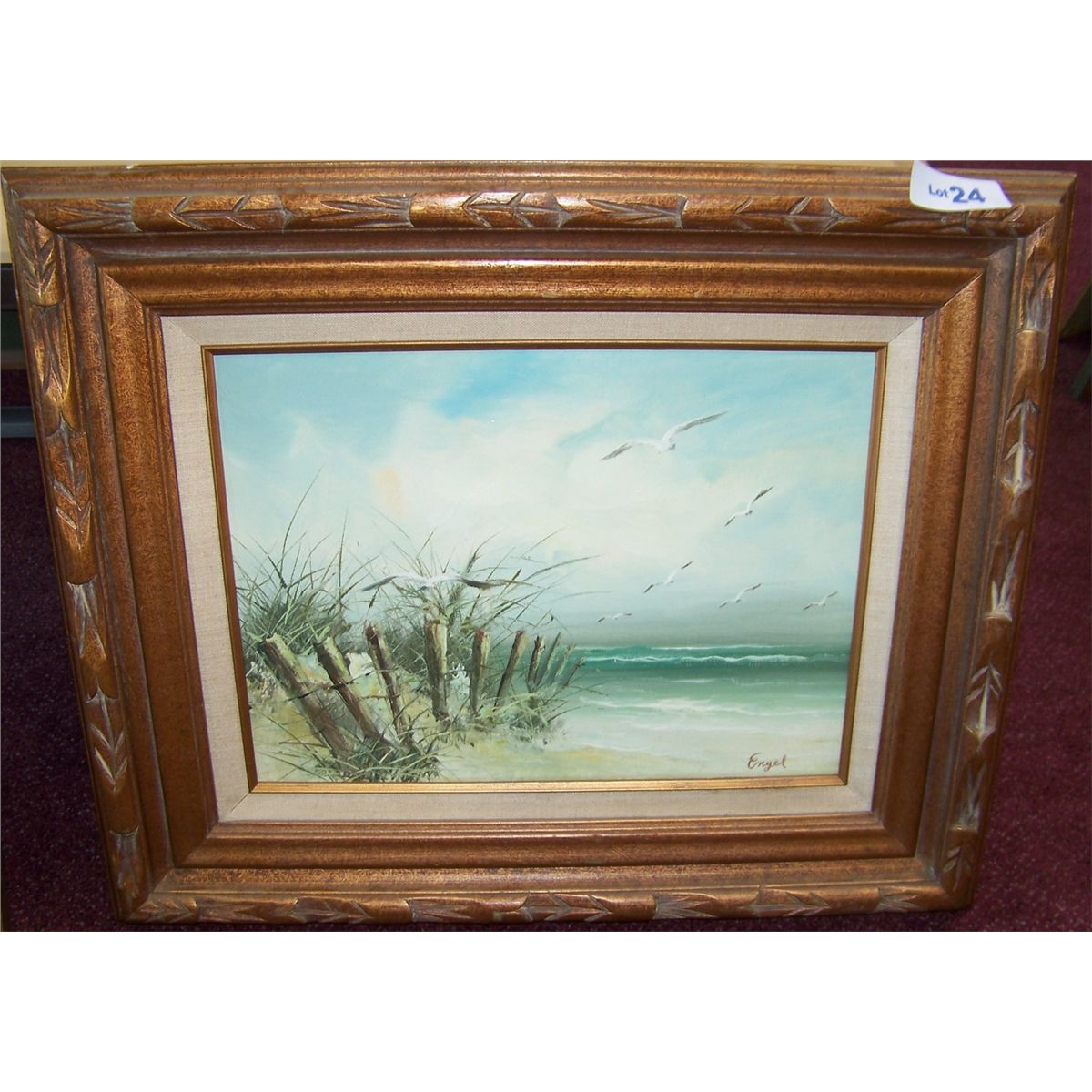 1200x1200 Oil On Canvas Painting Signed Engel. - Engel Painting