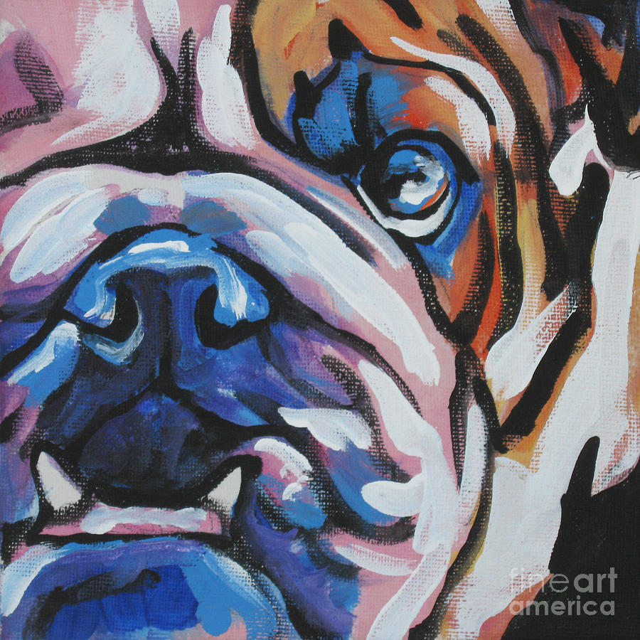 900x900 English Bulldog Paintings Fine Art America - English Bulldog Painting