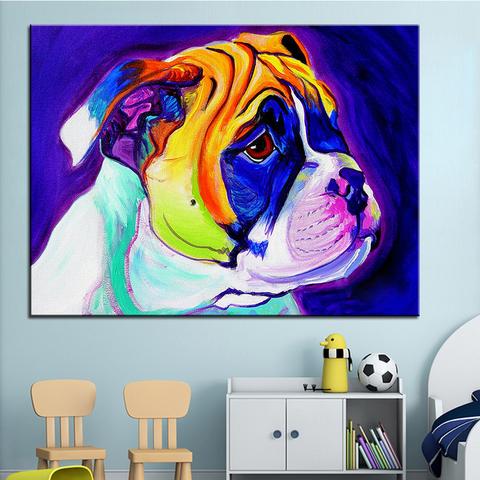 480x480 English Bulldog Puppy Print Oil Painting The Top Dog Deals - English Bulldog Painting