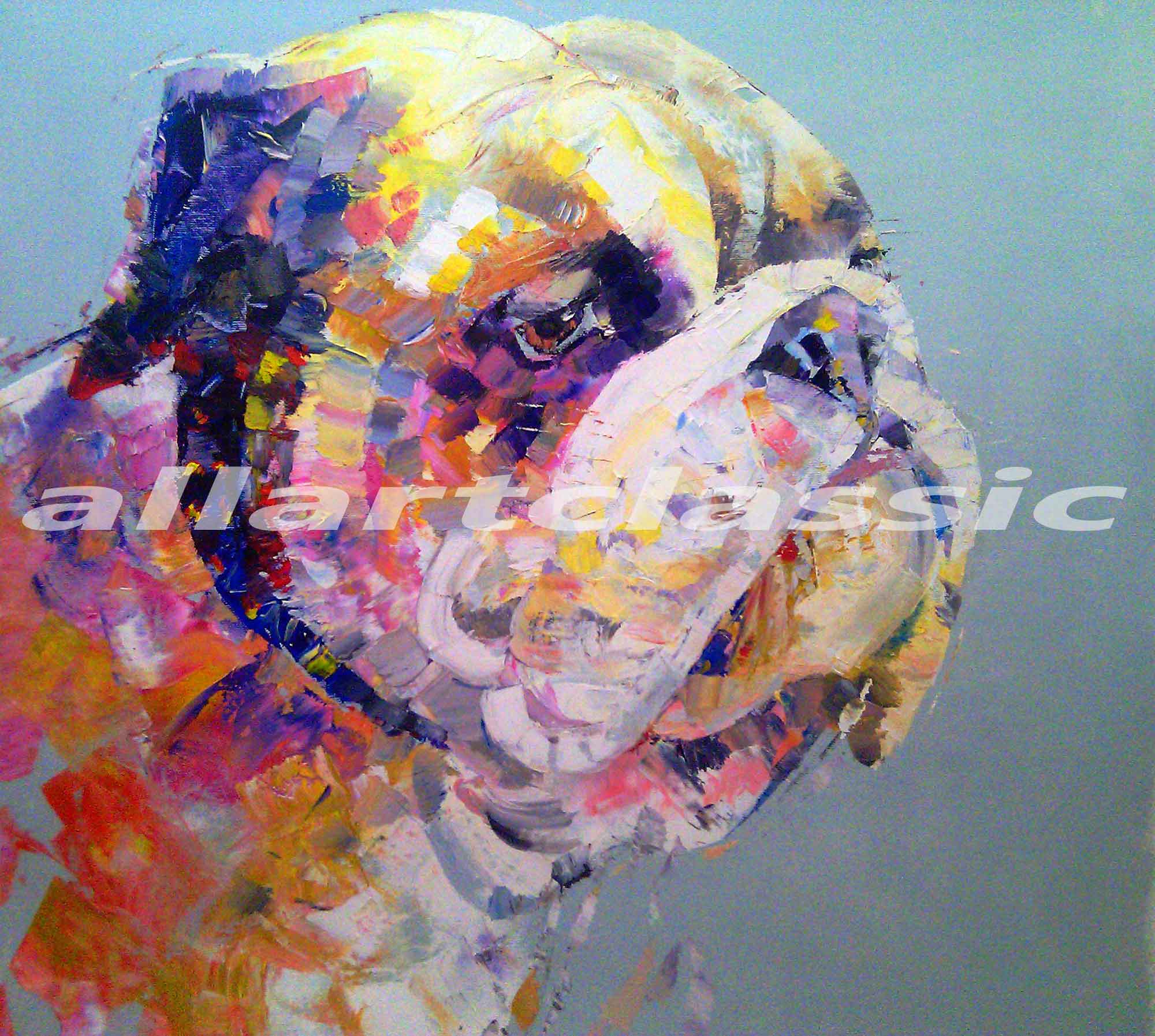 2000x1793 Art Reproductions And Original Oil Paintings Landscapes - English Bulldog Painting