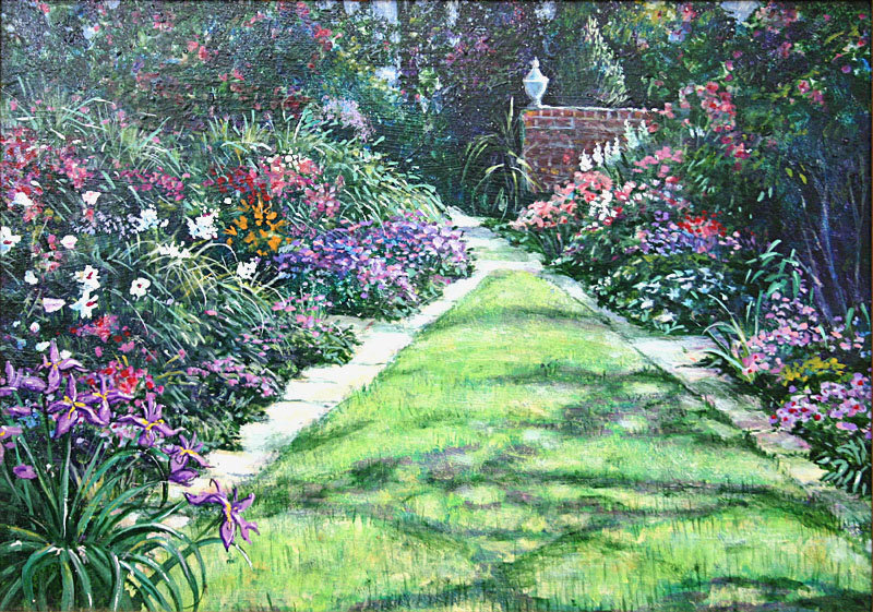 English Garden Painting