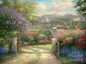 300x225 English Garden Paintings Fine Art America - English Garden Painting
